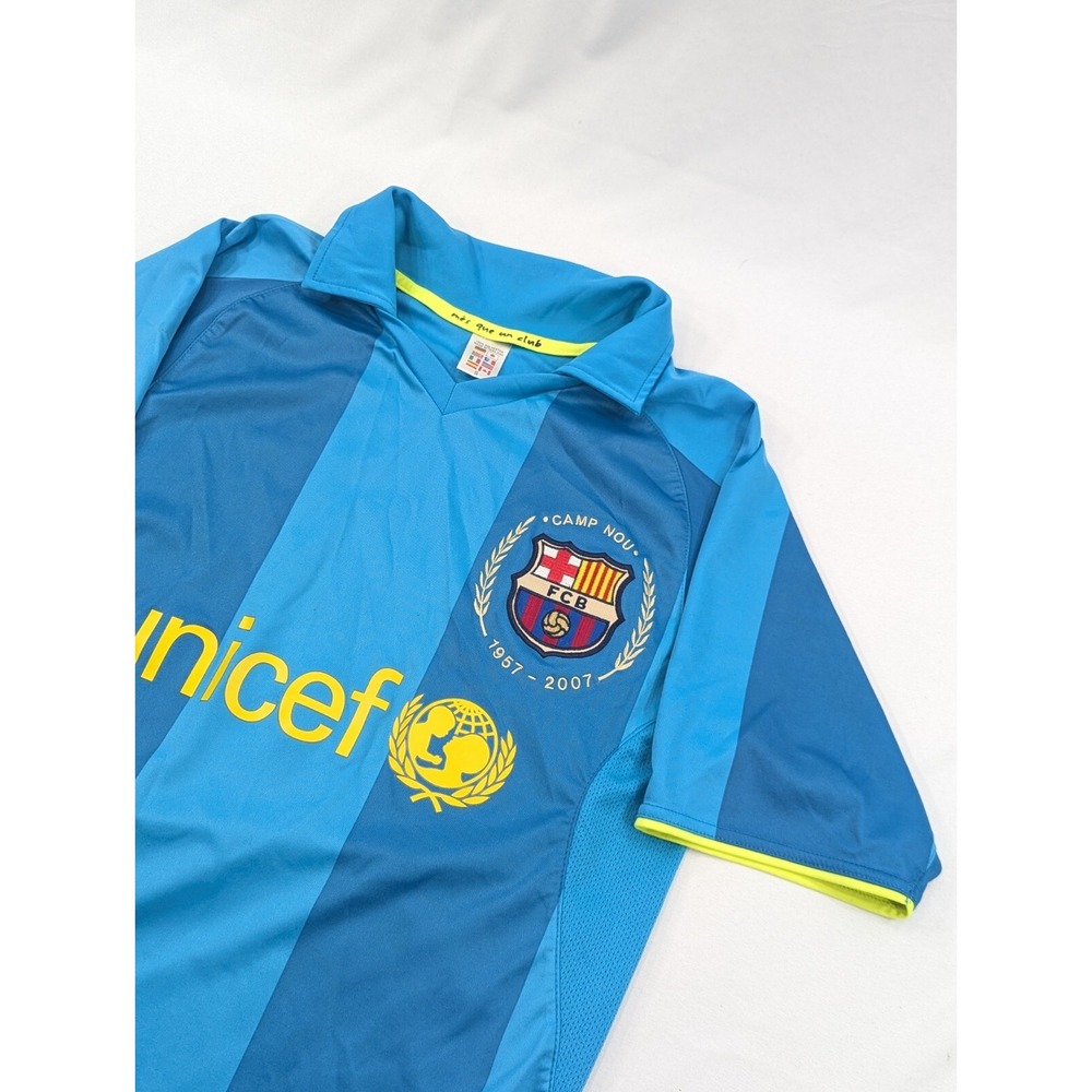 FC Barcelona 2007 2008 Away Jersey 50‎ Years CAMP NOU Adidas  Men's Small #5